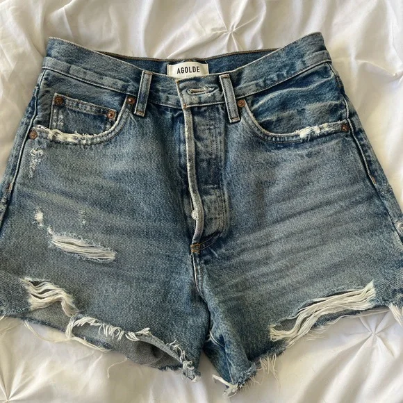 Agolde Dee High Rise Shorts - Picture 3 of 4